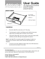 Addonics Technologies AAESP1235MK User Manual preview