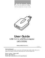 Preview for 1 page of Addonics Technologies ADU3ESA User Manual