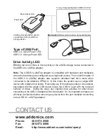 Preview for 2 page of Addonics Technologies ADU3ESA User Manual