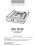 Addonics Technologies AE25SNSP User Manual preview