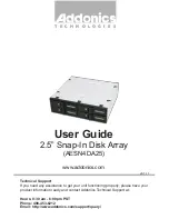 Addonics Technologies AESN4DA25 User Manual preview