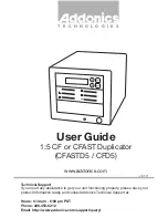 Предварительный просмотр 1 страницы Addonics Technologies CFACFD5 User Manual