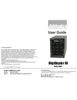 Addonics Technologies DigiCopier III DGC3 User Manual preview