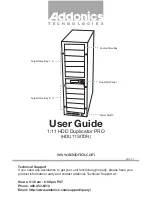 Предварительный просмотр 1 страницы Addonics Technologies HDU11SITDR User Manual