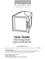 Preview for 1 page of Addonics Technologies NAS NAST4SR5HPM-B User Manual