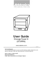 Addonics Technologies Storage Tower III User Manual preview