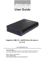 Preview for 1 page of Addonics Technologies SU3CS User Manual