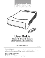 Preview for 1 page of Addonics Technologies ZESAES256 User Manual