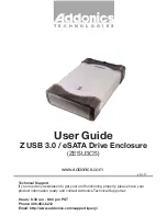 Addonics Technologies ZESU3CS User Manual preview