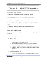 Предварительный просмотр 22 страницы AddPac AP-IP230 Installation And Operation Manual