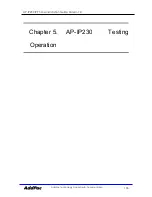 Preview for 133 page of AddPac AP-IP230 Installation And Operation Manual