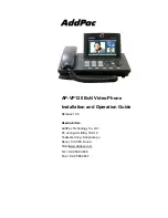 AddPac AP-VP120 BcN Installation And Operation Manual preview