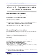 Preview for 26 page of AddPac AP-VP150 Installation And Operation Manual