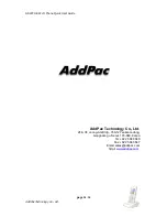 Preview for 20 page of AddPac AP-WP100 Quick User Manual