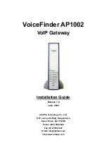 AddPac VoiceFinder AP1002 Installation Manual preview