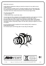 Preview for 4 page of Addvent AVCIMF Series Installation Instructions