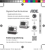 Предварительный просмотр 1 страницы ADE 4260578584333 Operating Manual