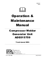 Предварительный просмотр 1 страницы ADE ADE015759 Operation & Maintenance Manual