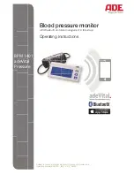 ADE adeVital Pressure BPM1401 Operating Instructions Manual preview