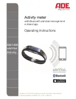 ADE AM 1400 adeVital Activity Operating Instructions Manual preview