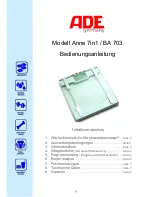 Предварительный просмотр 1 страницы ADE Anne 7in1 Instruction Manual