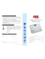 Предварительный просмотр 17 страницы ADE BA 1006 Instruction Manual