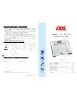 Предварительный просмотр 13 страницы ADE BA 1105 Operating Instructions Manual