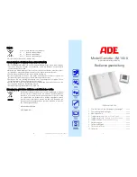 ADE BA 1205 Instruction Manual предпросмотр