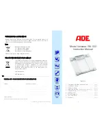 Предварительный просмотр 5 страницы ADE BA 707 Instruction Manual