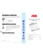 Предварительный просмотр 21 страницы ADE BA 707 Instruction Manual