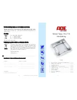 Предварительный просмотр 21 страницы ADE BA 719 Operating Instructions Manual