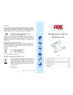 Предварительный просмотр 17 страницы ADE BA 724 Instruction Manual