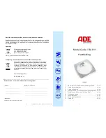 Предварительный просмотр 13 страницы ADE BA 811 Instruction Manual