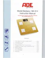 ADE Barbara BA 914 Instruction Manual предпросмотр