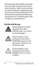 Preview for 4 page of ADE BBQ 1801 Operating Manual