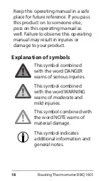 Preview for 18 page of ADE BBQ 1801 Operating Manual