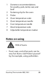 Preview for 23 page of ADE BBQ 1801 Operating Manual