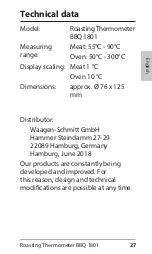 Preview for 27 page of ADE BBQ 1801 Operating Manual