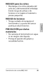 Preview for 35 page of ADE BBQ 1801 Operating Manual