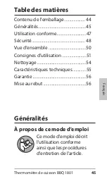 Preview for 45 page of ADE BBQ 1801 Operating Manual