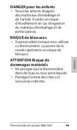 Preview for 49 page of ADE BBQ 1801 Operating Manual