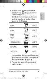 Предварительный просмотр 15 страницы ADE BBQ 1903 Manual