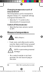 Предварительный просмотр 40 страницы ADE BBQ 1903 Manual