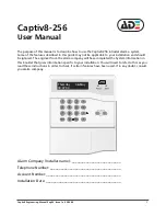 Preview for 1 page of ADE Captiv8-256 User Manual