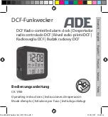 Preview for 1 page of ADE CK 1700 Operating Instructions Manual