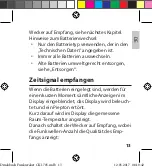 Preview for 13 page of ADE CK 1705 Operating Instructions Manual