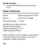 Предварительный просмотр 106 страницы ADE CK 1820 Operating Manual