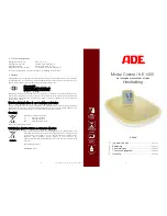 Предварительный просмотр 11 страницы ADE Cosma KE 1400 Operating Instructions Manual