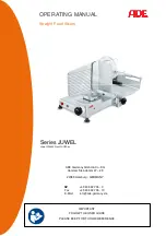 ADE Juwel 1 Operating Manual preview