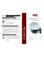 Предварительный просмотр 7 страницы ADE KE 1100 Operating Instructions Manual